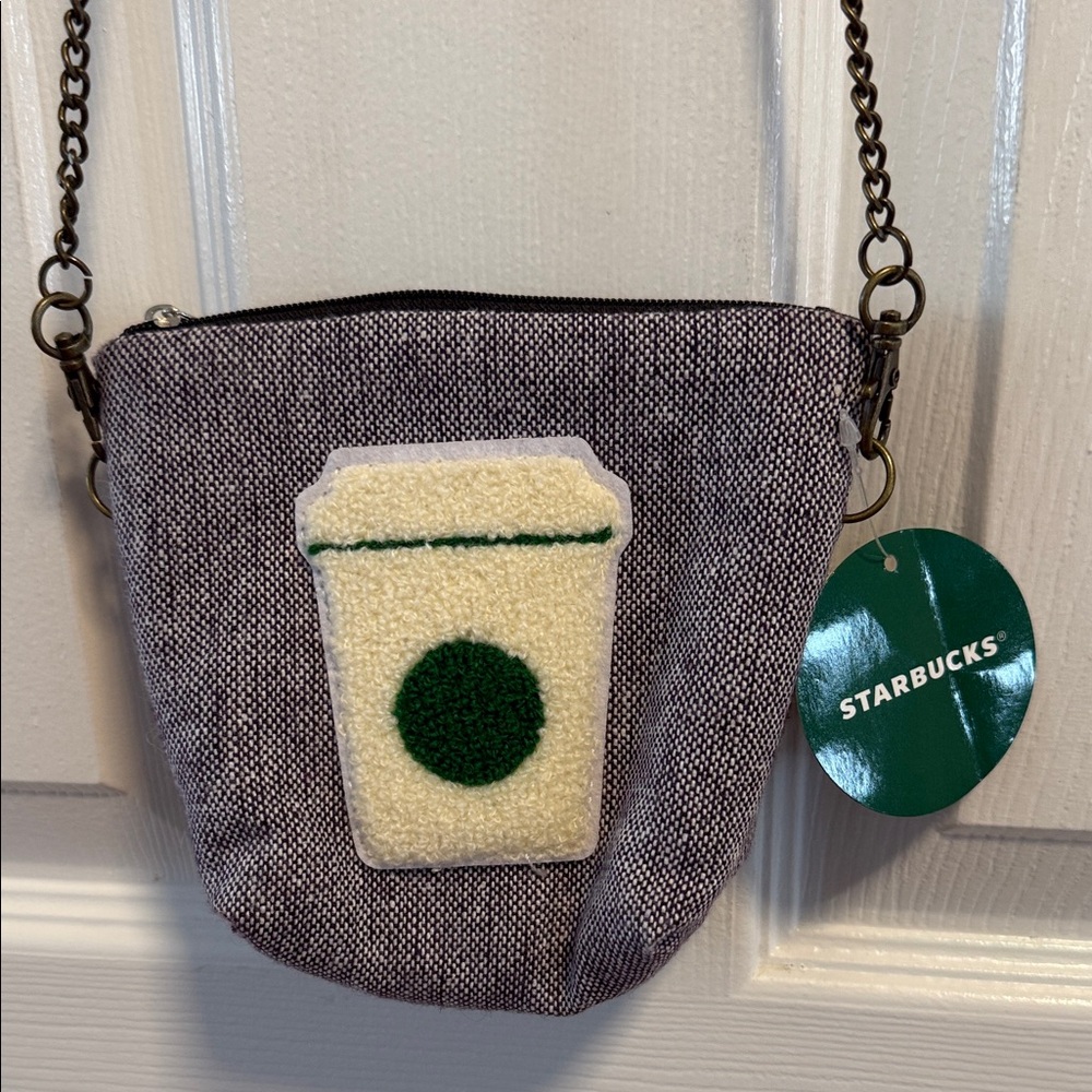 Starbucks gray heathered mini Crossbody Bag new with tag from Taiwan